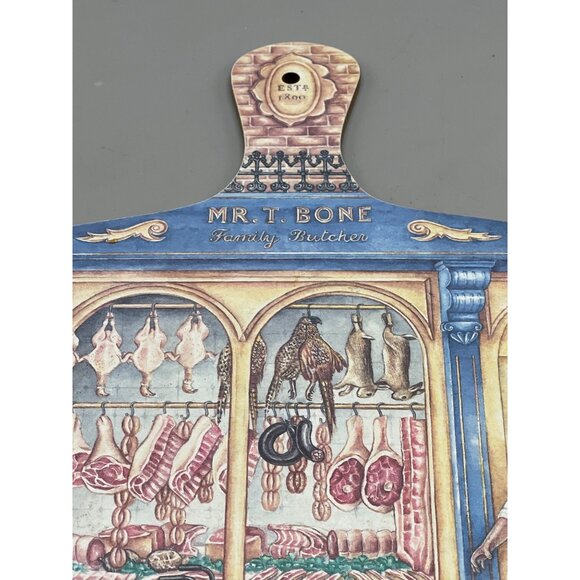 Very collectable chopping board area to hang 1890 butcher shop dog Mr. t. READ - Picture 3 of 10